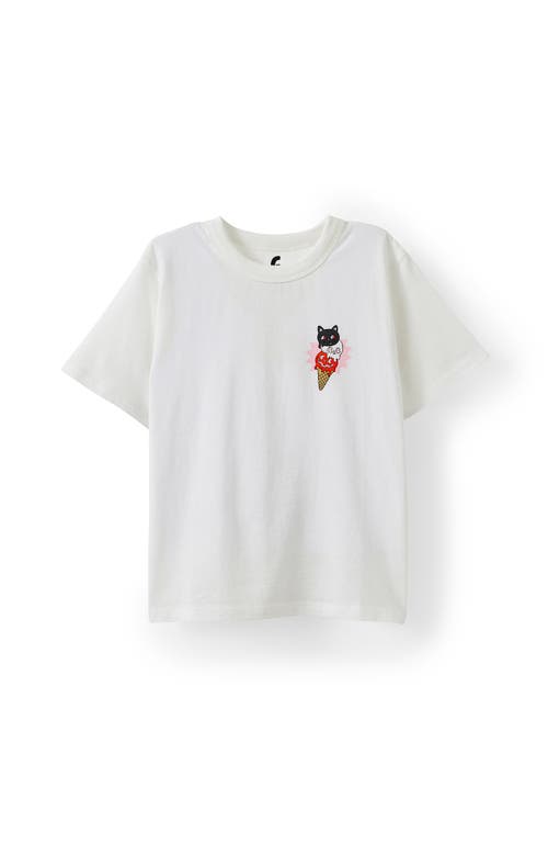 Cotton On Kids Kid's Poppy Oversize Graphic Print Tee In White