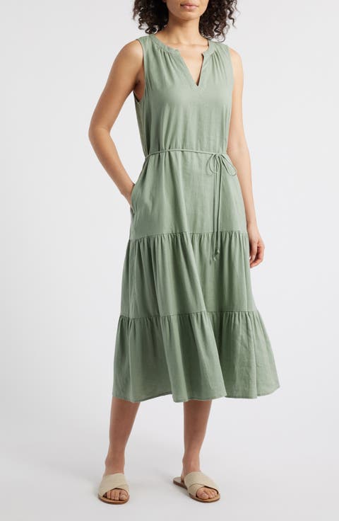 Coastal Tide Sleeveless Dress