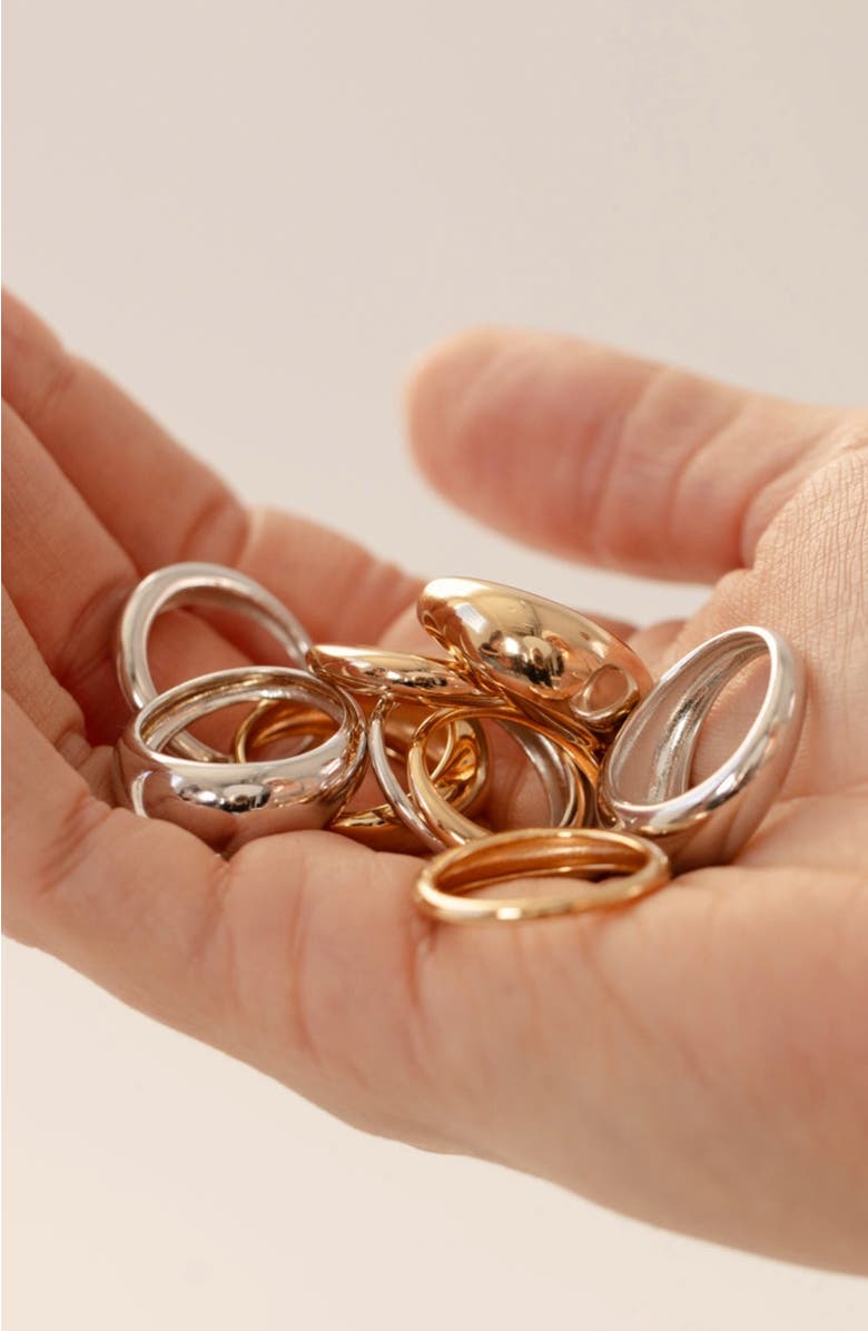 MADE BY MARY Mini Gloss Ring, Alternate, color, Gold Vermeil