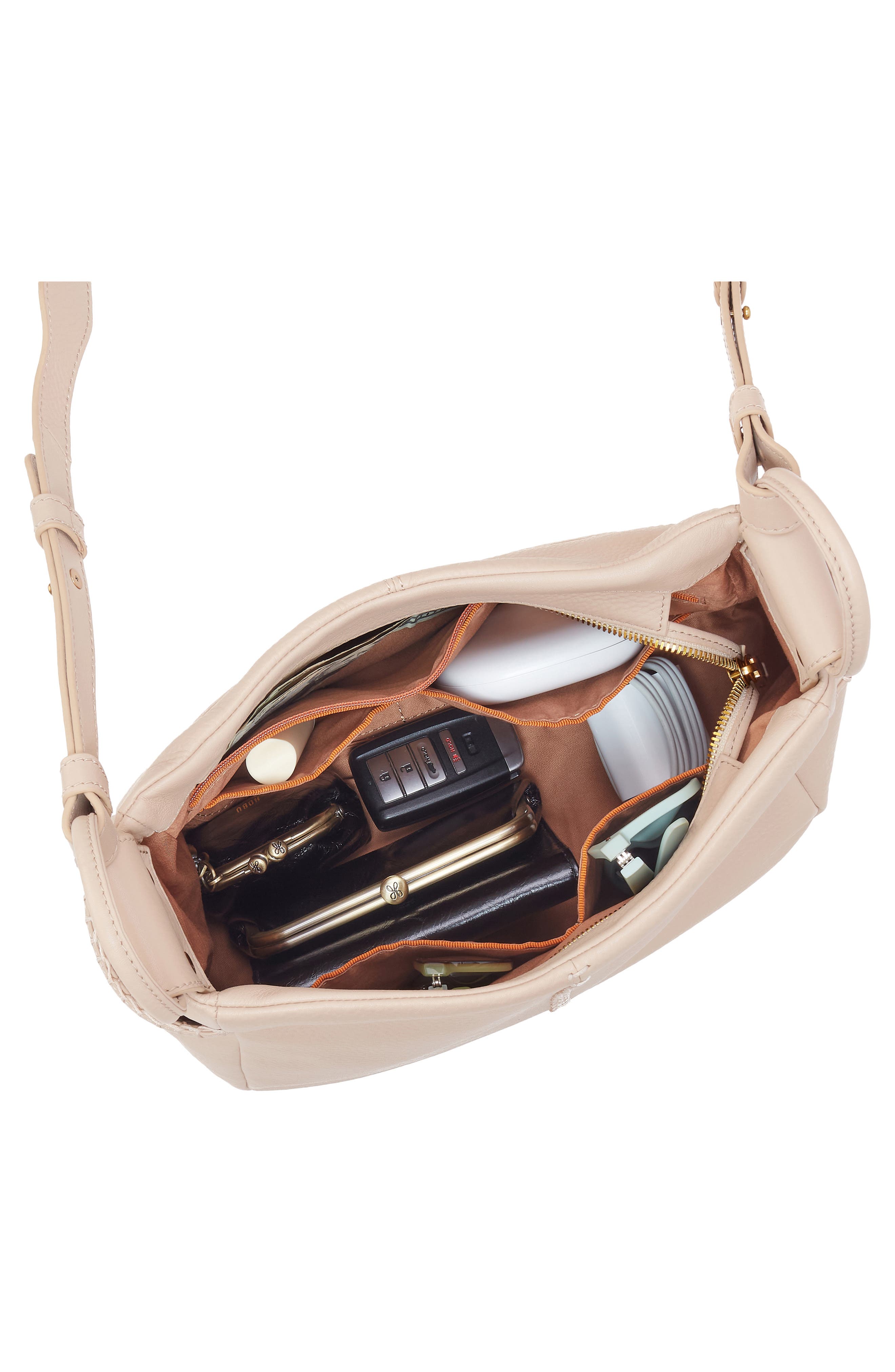 HOBO Sheila Leather Crossbody Bag, Alternate, color, Stonewash