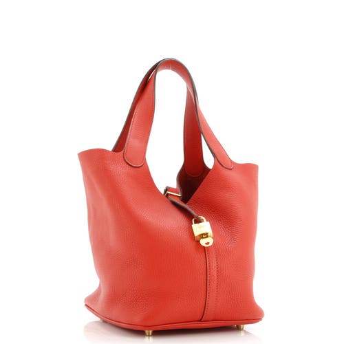Pre-owned Hermes Hermes Picotin Lock Bag Clemence Mm