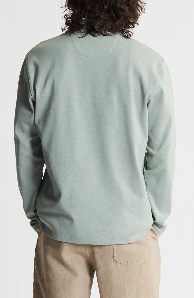 JACHS Stretch Slub Cotton Quarter Zip Pullover, Alternate, color, Green