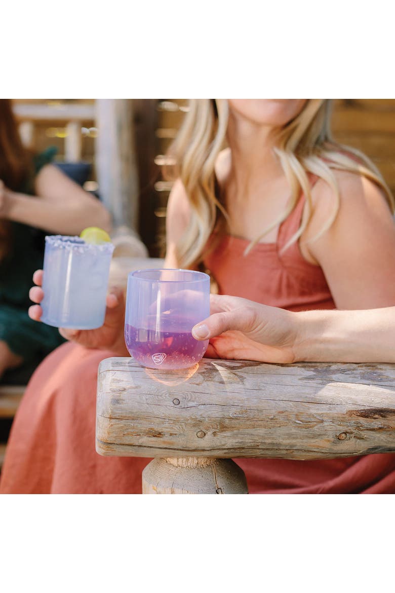 Silicone 12oz Stemless Wine Glasses 6 Pack, Alternate, color, Multicolored