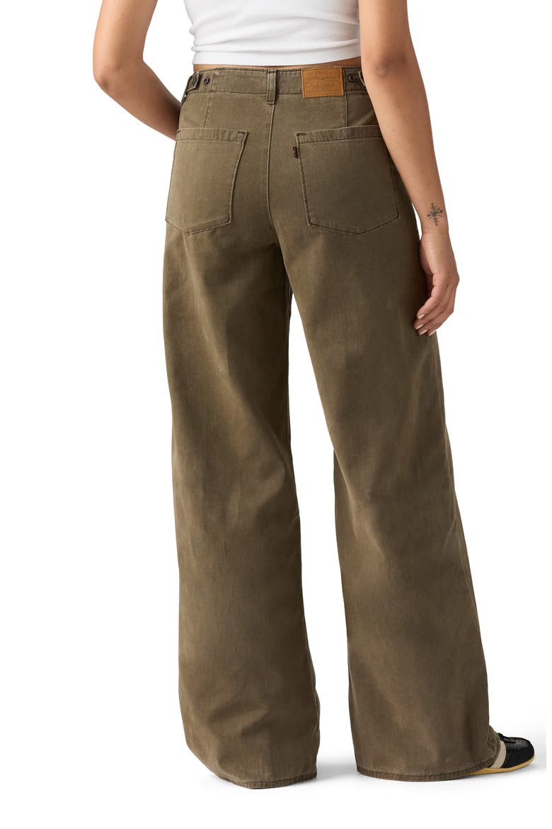 Cinch High Waist Baggy Wide Leg Fatigue Pants, Alternate, color, TENCEL CANTEEN GD