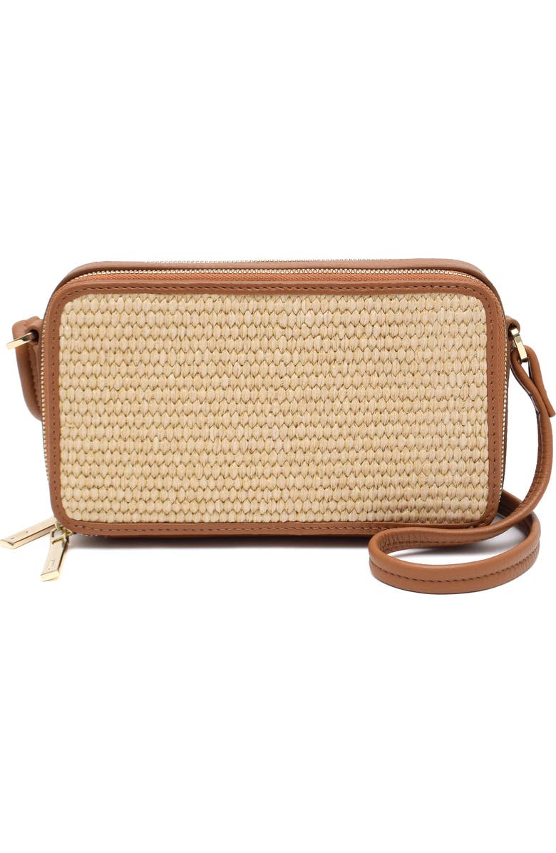 Thacker Riley Woven Crossbody Bag, Main, color, Natural/ Tan