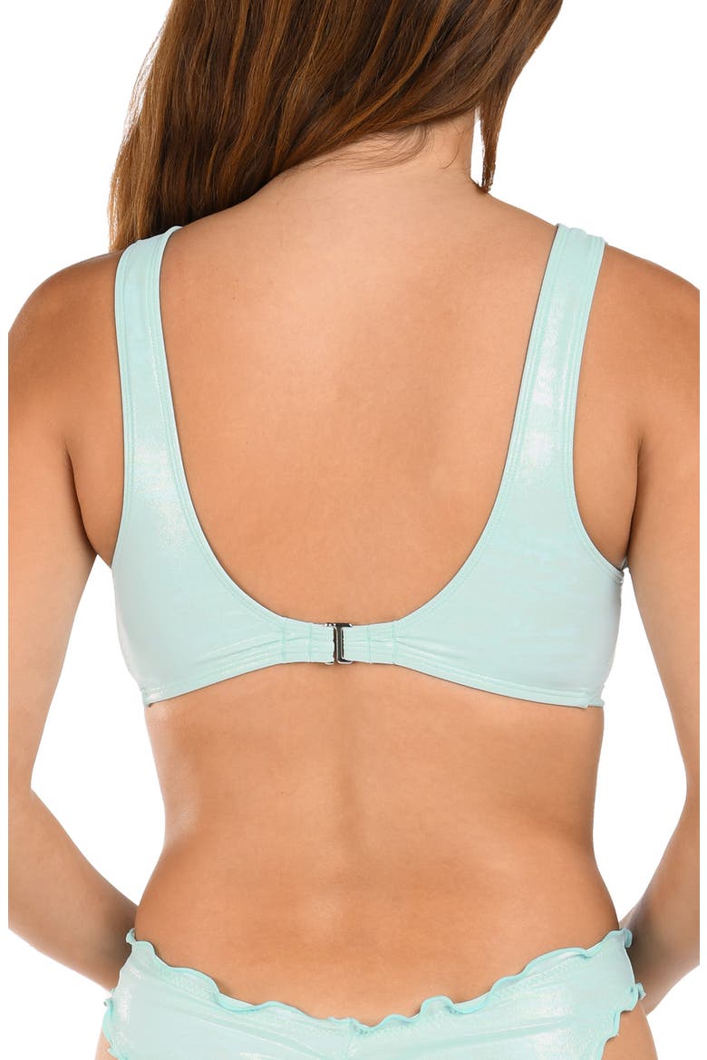 Iridescent Merrow Bralette Bikini Top, Alternate, color, MINT