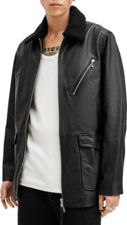 AllSaints Moriarty Leather Jacket