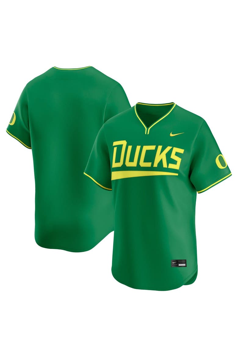 Men's Nike Green Oregon Ducks Baseball Limited Jersey, Main, color, Green