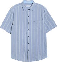 Tommy Bahama Nova Wave Short Sleeve Seersucker Button-Up Shirt