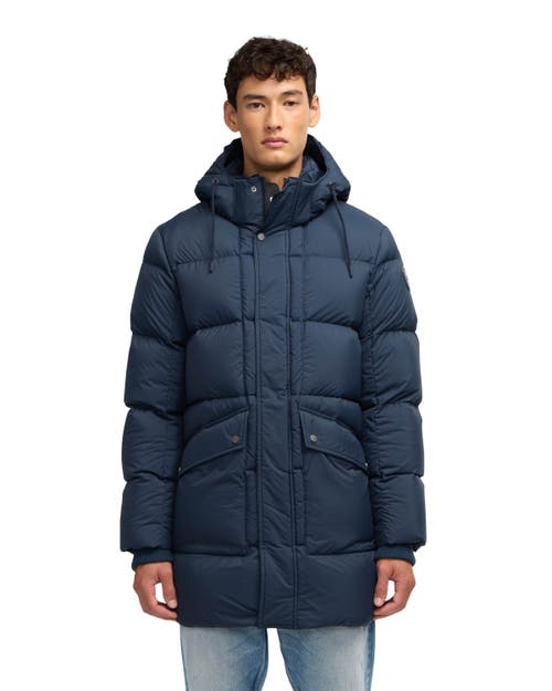 Pajar Teneca Puffer Walker With Removable Hood In Blue