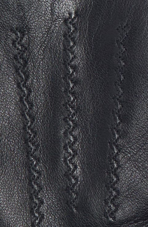 Belted Leather Driver Gloves