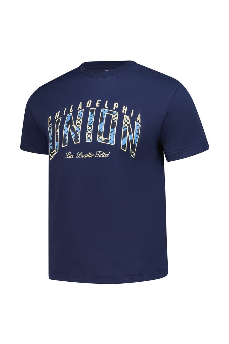 Unisex Live Breathe Futbol Navy Philadelphia Union Scale T-Shirt, Alternate, color, Navy