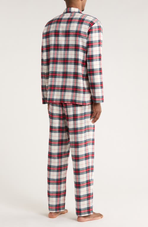 Eberjey Plaid Cotton Flannel Pajamas In Red