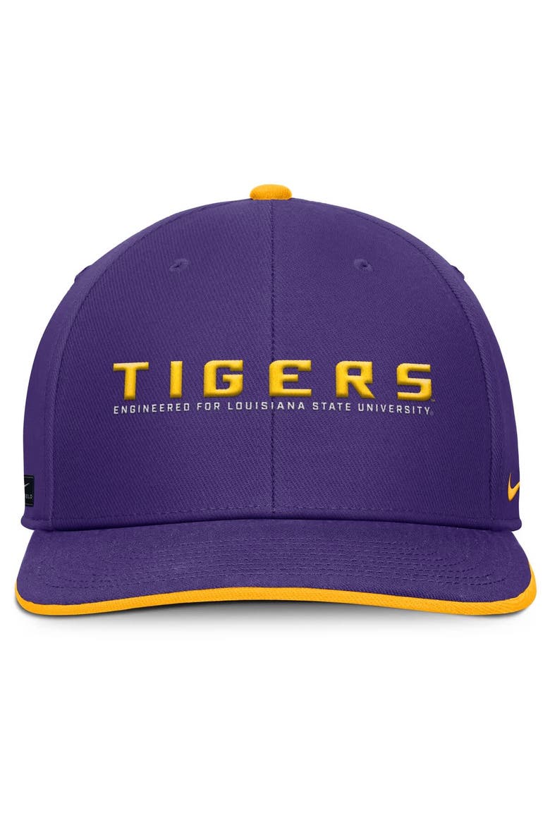 Men's Nike Purple LSU Tigers 2025 On-Field Pro Performance Adjustable Hat, Alternate, color, Purple
