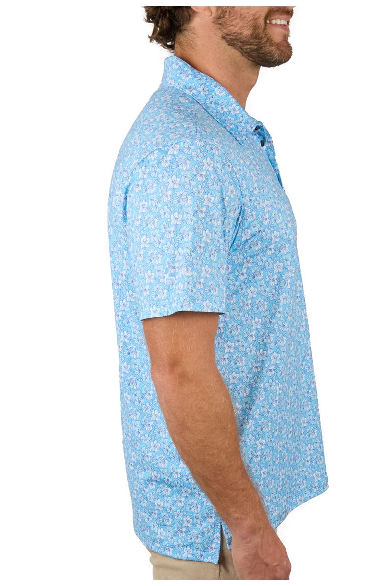 Kenny Flowers The Azaleas - Sky Blue Golf Shirt, Alternate, color, Blue