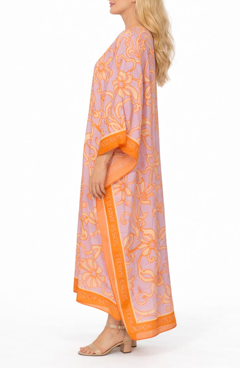 RANEES <p>Long Cotton Cover-Up</p>, Alternate, color, Orange