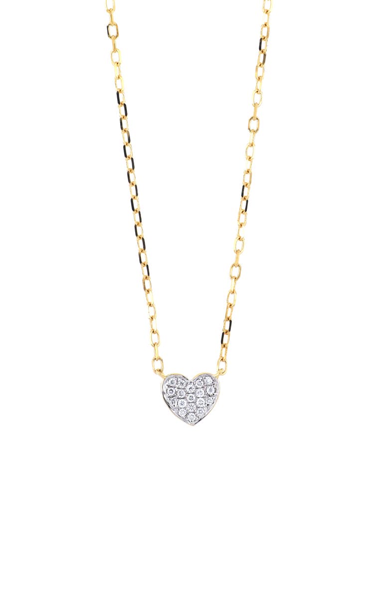 Bony Levy Icon Pavé Diamond Heart Pendant Necklace, Main, color, 