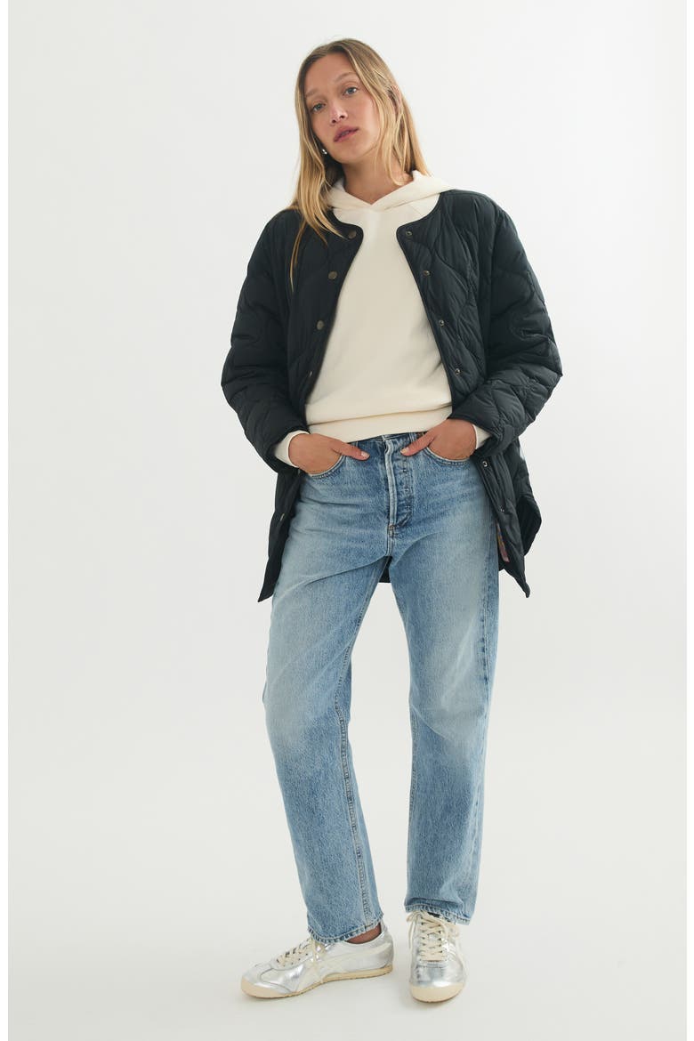 Calista Quilted Jacket, Alternate, color, BLACK