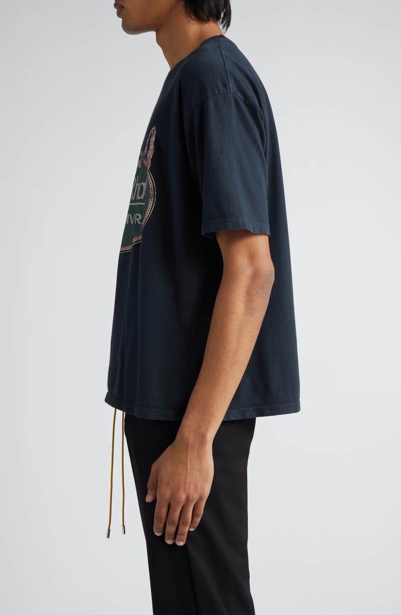 Rhude Hotel de Rhude French Riviera Graphic T-Shirt, Alternate, color, 