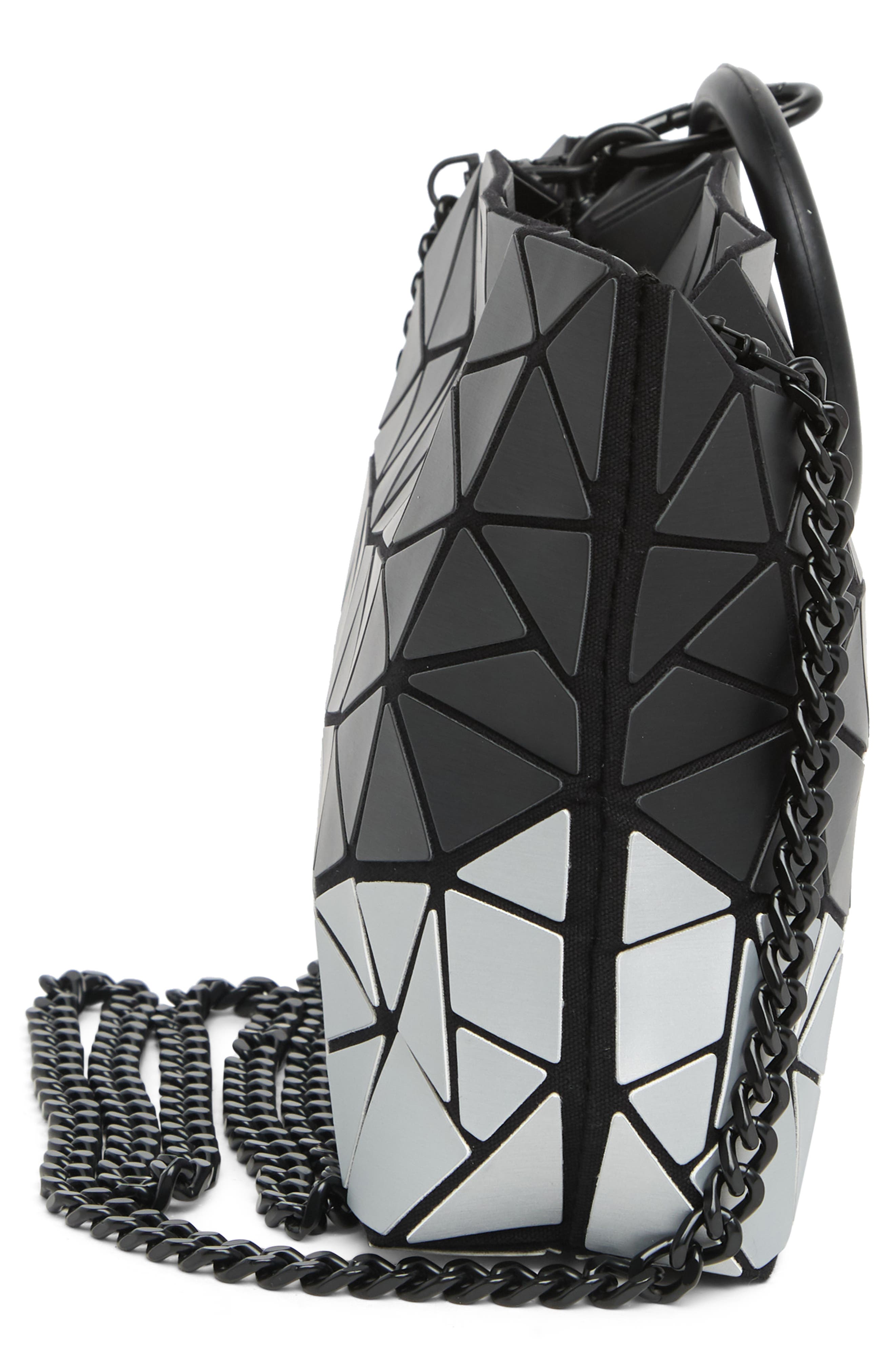 PATRIZIA LUCA Geometric Crossbody Bag, Alternate, color, M.black/ Silver