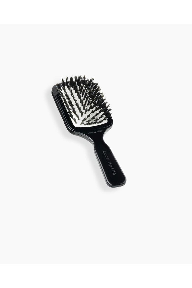 High Quality Plastic Travel Hairbrush, Main, color, Black