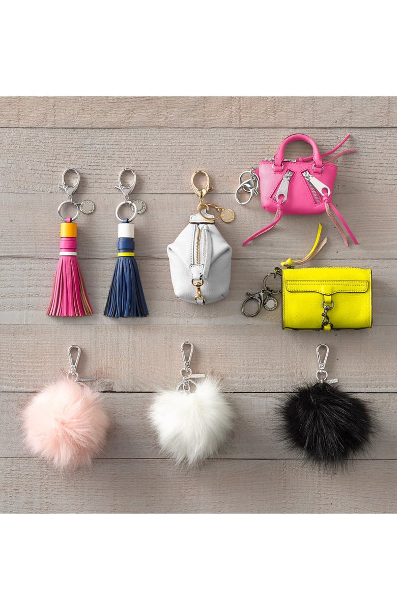 Halogen<sup>®</sup> Faux Fur Pom Bag Charm, Alternate, color,
