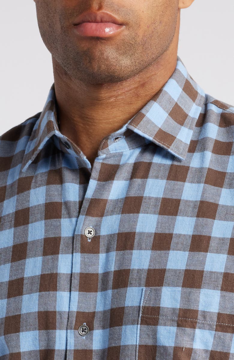 Peter Millar Delta Plaid Button-Up Shirt, Alternate, color, 