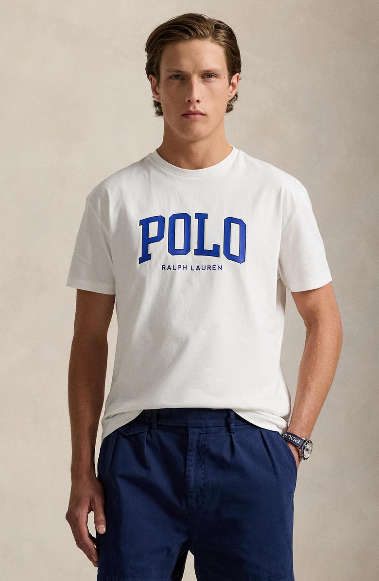 Polo Ralph Lauren Logo Graphic T-Shirt, Alternate, color, White