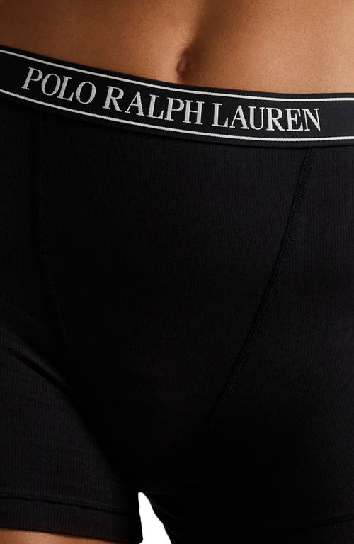 Polo Ralph Lauren Logo Band Knit Boxers In Black
