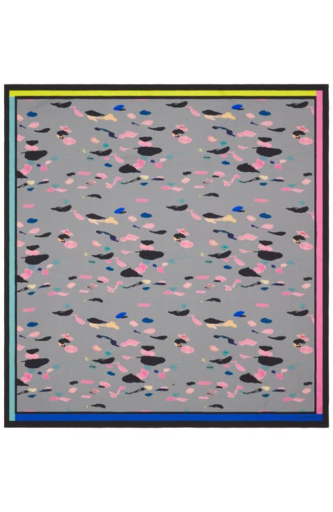 Drop Color Silk Scarf