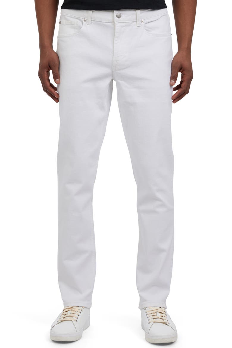 Bedford Slim Fit Jeans, Main, color, WHITE