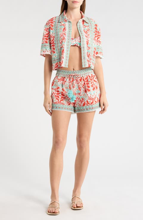 Lorna Crop Cover-Up Shirt