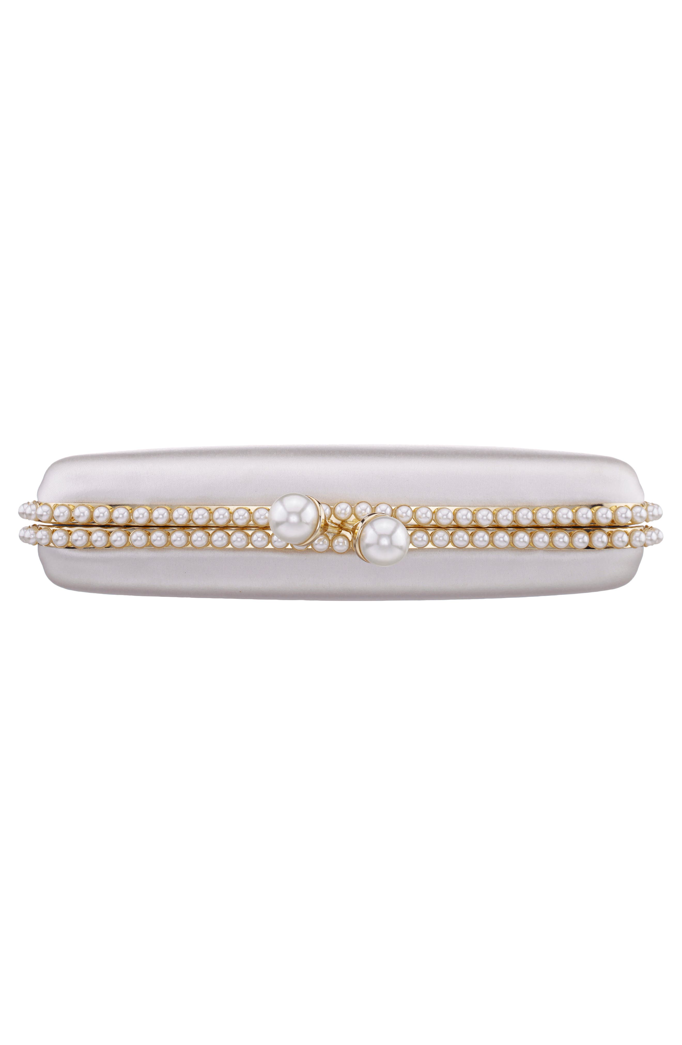 Goddess Frame Clutch, Alternate, color, IVORY