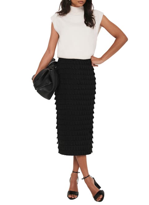 Textured Pencil Skirt