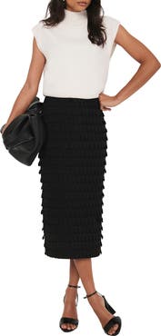 MINT VELVET Textured Pencil Skirt