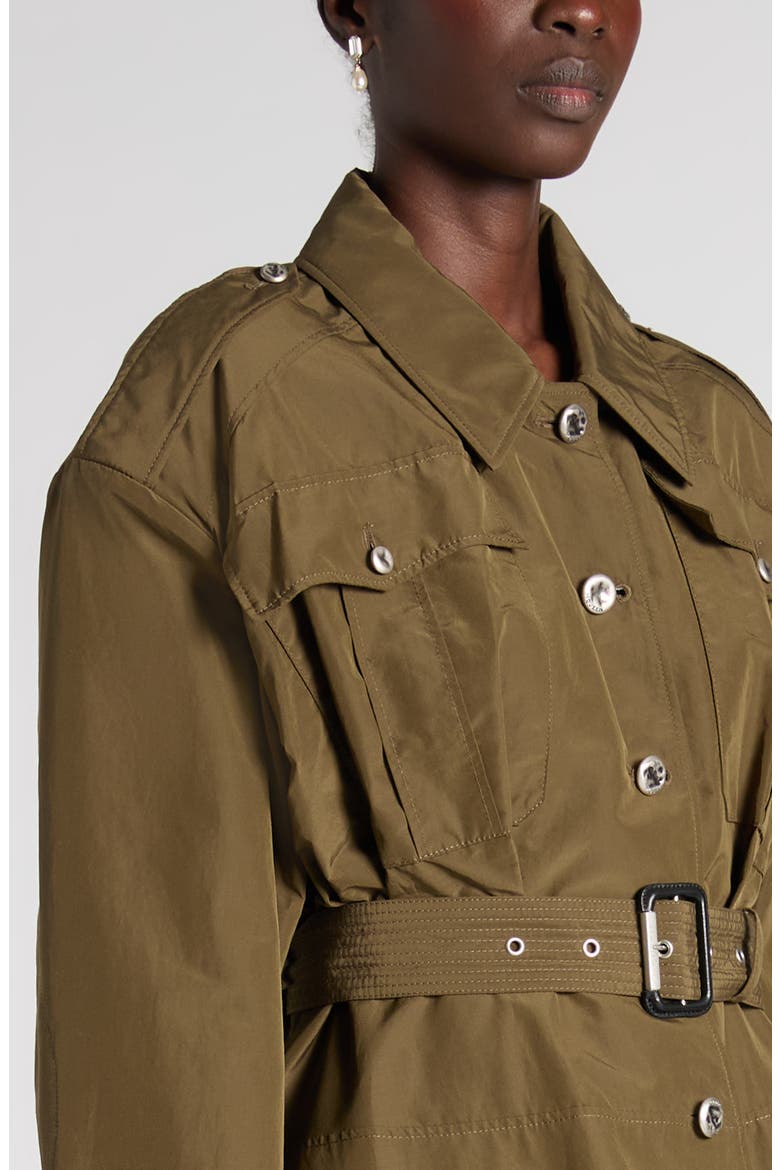 Belted Utility Jacket, Alternate, color, WOODLAND GREEN