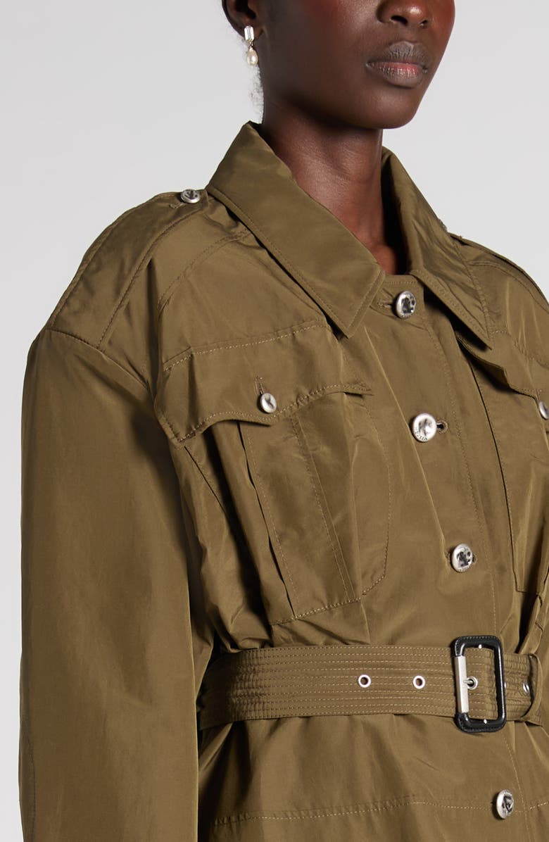 McQueen Belted Utility Jacket, Alternate, color, Woodland Green