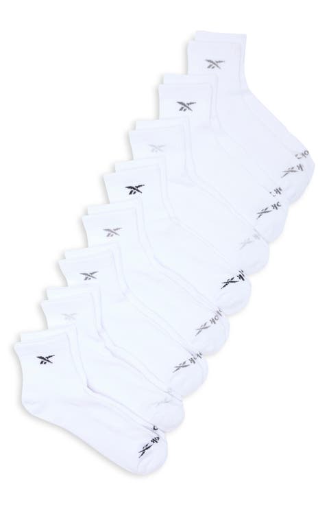8-Pack Cushioned Quarter Length Socks