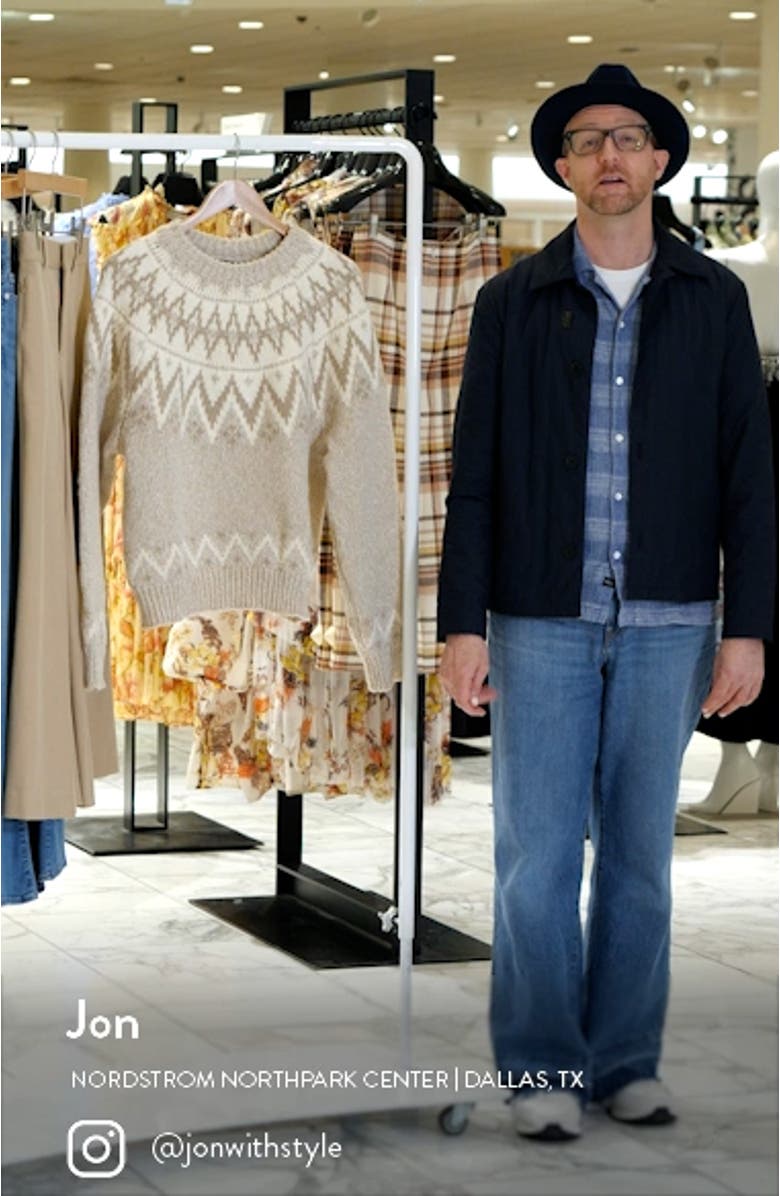 Fair Isle Crewneck Sweater, sales video thumbnail