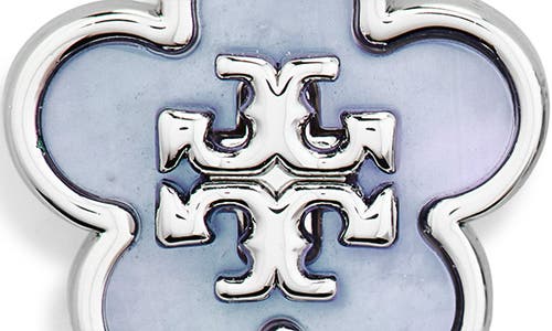 Tory Burch Flower Stud Earrings In Metallic