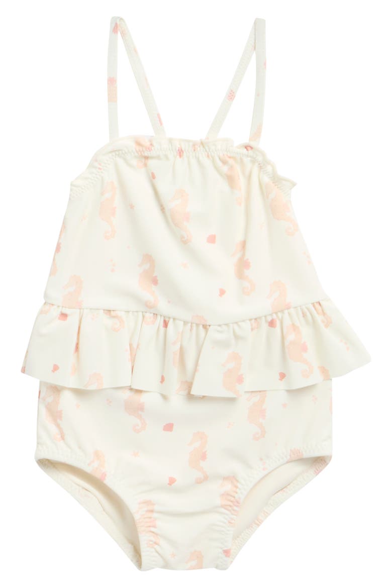 Tori Skirted One Piece Swimsuit, Main, color, SEAHORSES