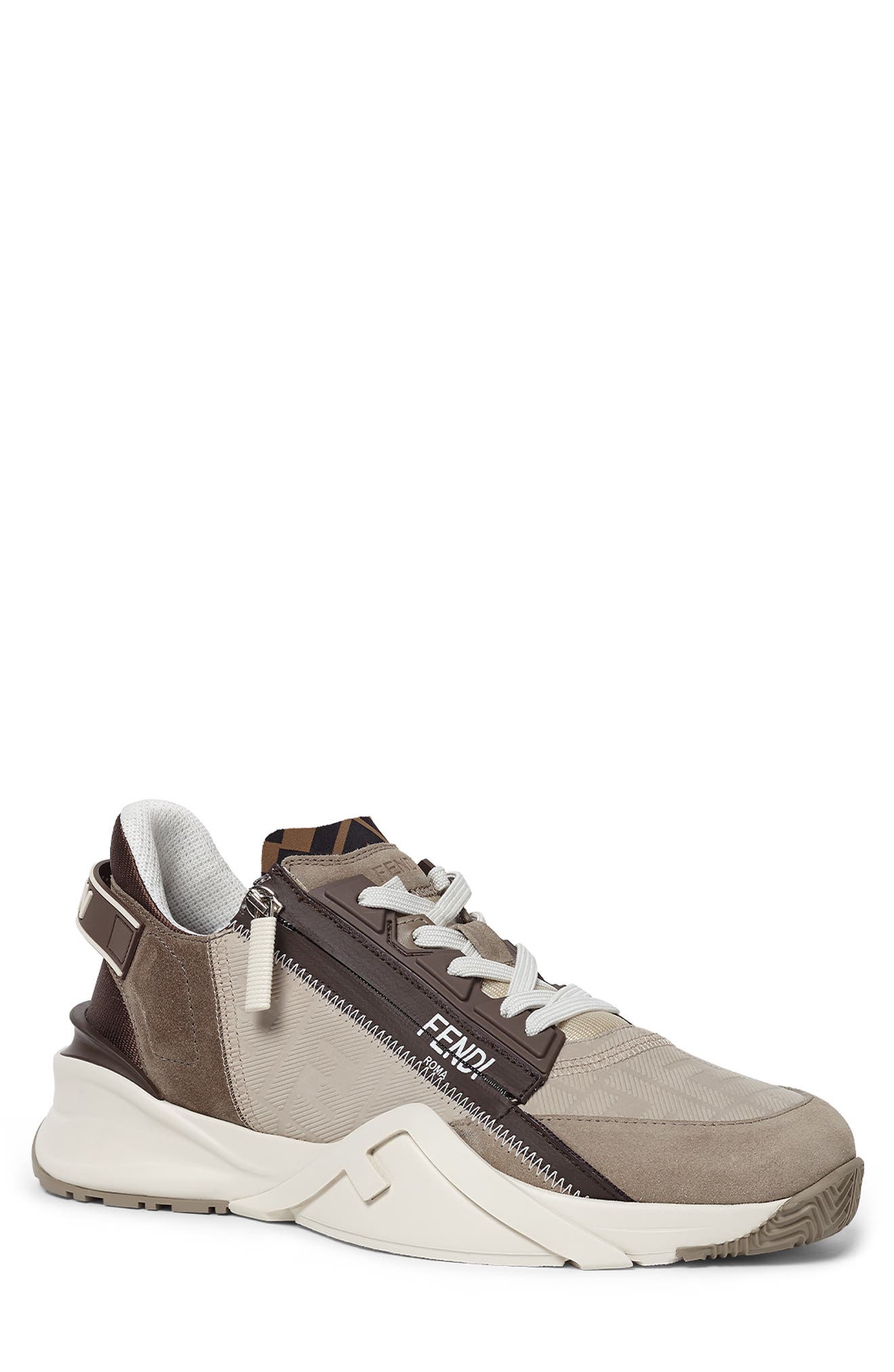 Fendi Flow Sneaker, Main, color, Beige/ Light Khaki