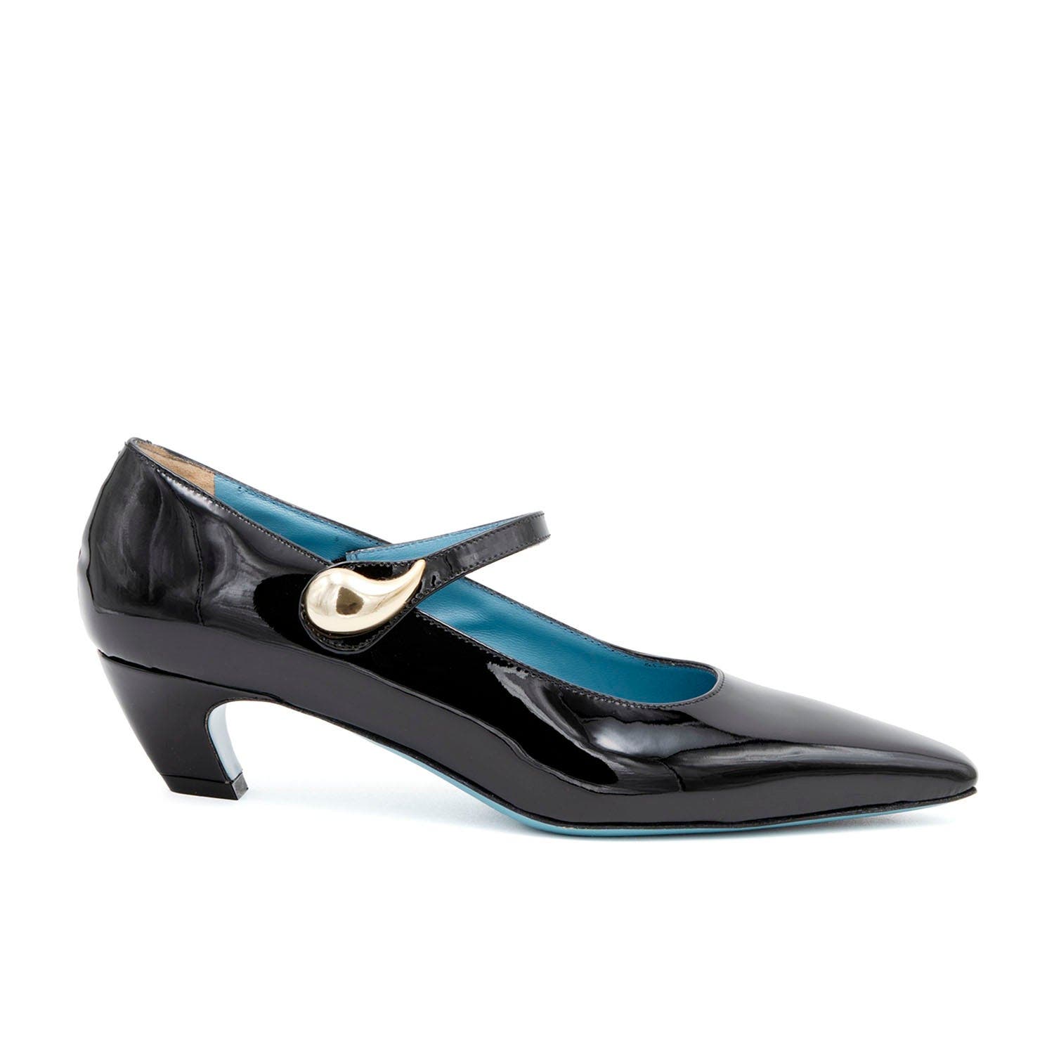 Valentina Rangoni Velato Mary Jane Pump, Alternate, color, Black Vernice