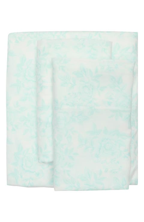 Floral Microfiber Sheet Set