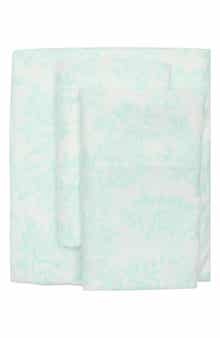 MAISON DES FLEURS Floral Microfiber Sheet Set