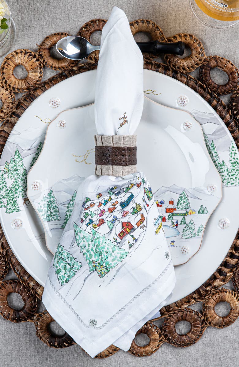 Juliska Rustic Ring Set of 4 Placemats, Alternate, color, Natural