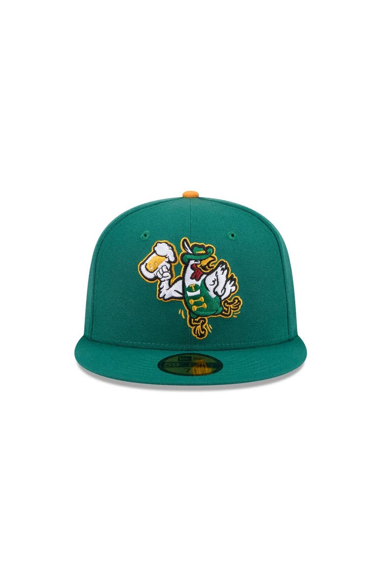 Men's New Era  Green Tulsa Drillers Theme Nights 59FIFTY Fitted Hat, Alternate, color, Green