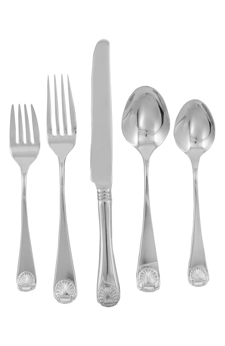 Ginkgo Flatware Coquille 20-Piece Flatware Set, Main, color,