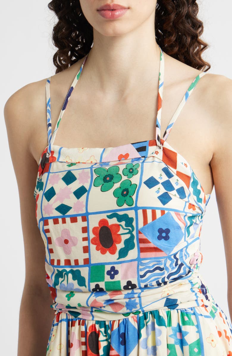 FRNCH Hippuris Print Sleeveless Maxi Dress, Alternate, color, Mix And Match