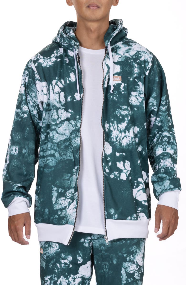 VAST Seafoam Recycled Polyester Zip Hoodie, Main, color,